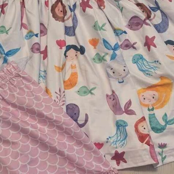 Mermaid Ruffle Top Short Set - Picture 4 of 4